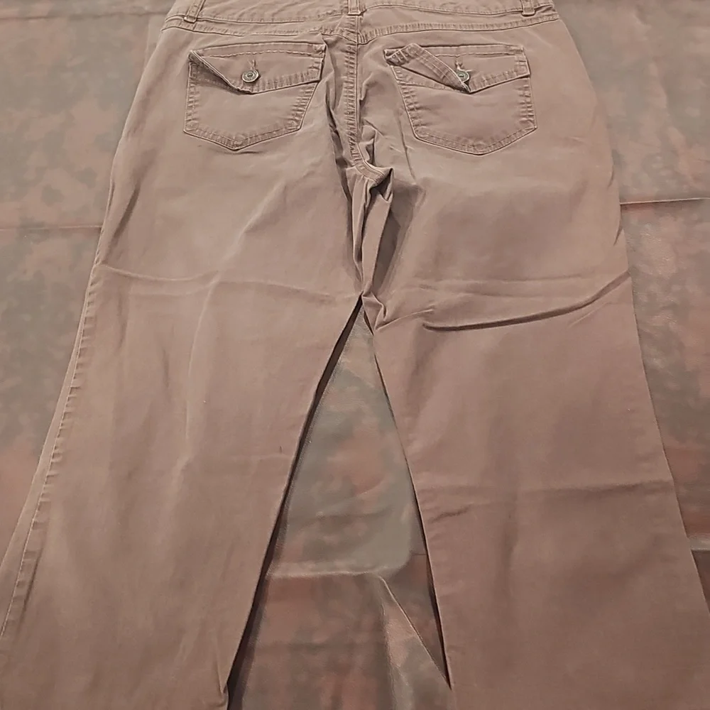 N Brown Bandolinoblu Khaki Cargo Pants Sz 10